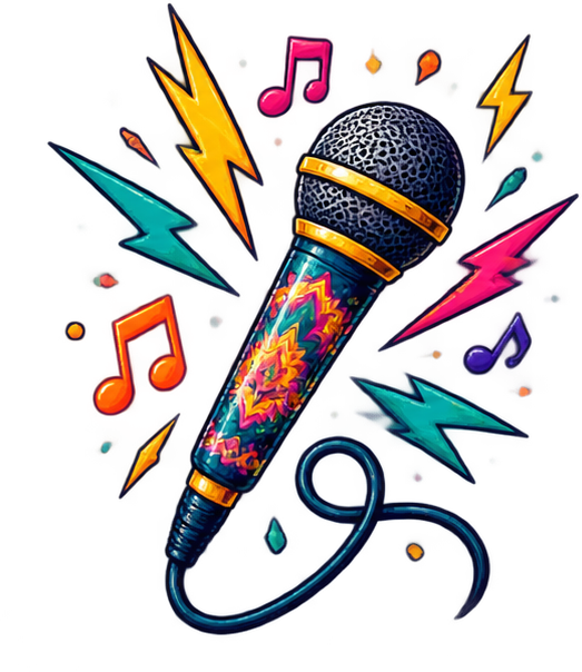 Open mic illustration